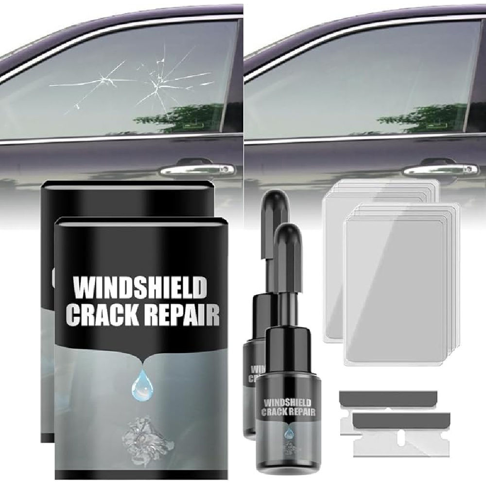 Car Windshield Crack Repair Fluid,2024 New Windshield Crack Repair kit,Window Crack Repair kit,Windshield Repair kit for Chips and Cracks,Automotive Windscreen Tool